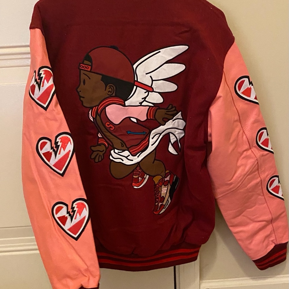 Unisex cute varsity jacket